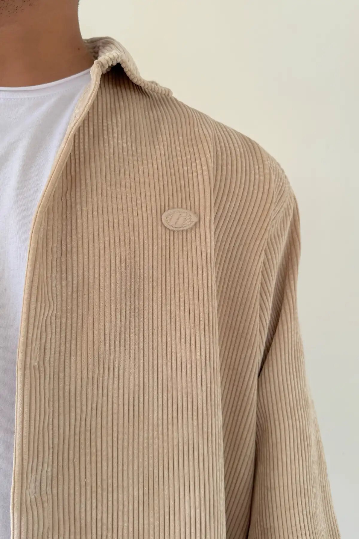 Corduroy Shirt Beige