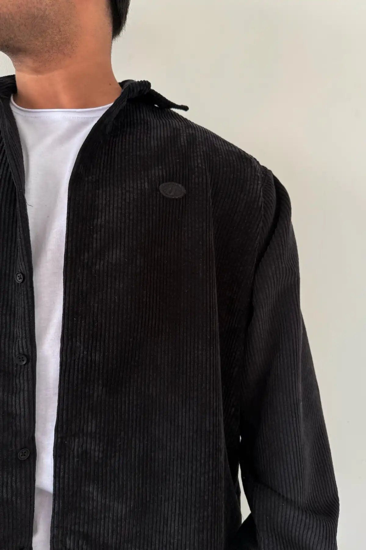 Corduroy Shirt Black