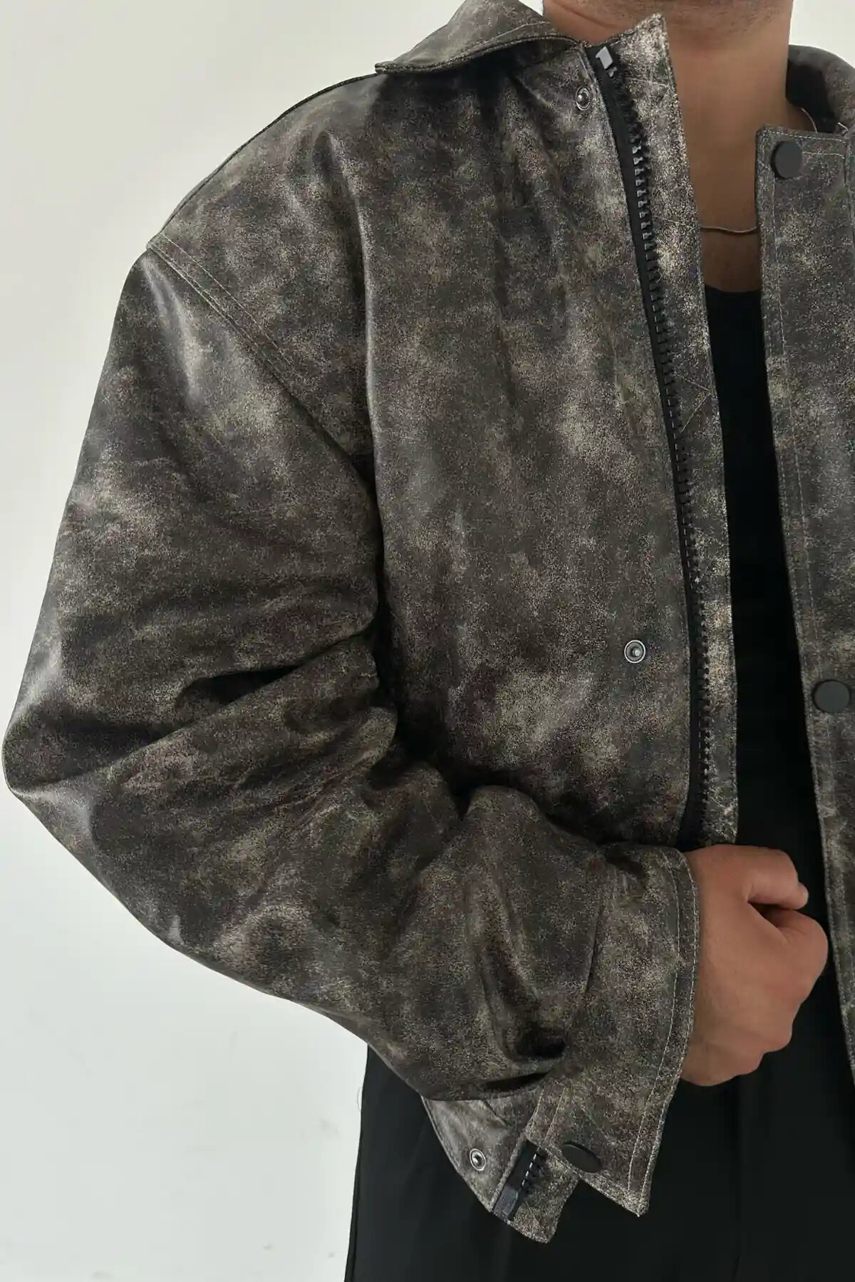 Washed Bomber Jacket