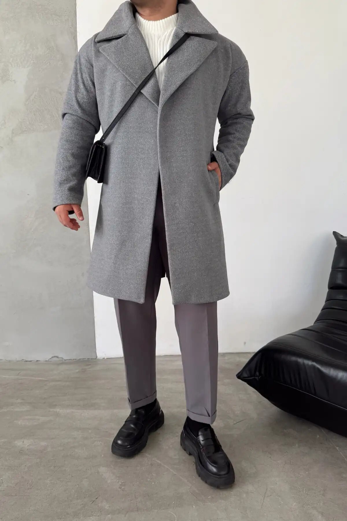 Gray Felt Coat