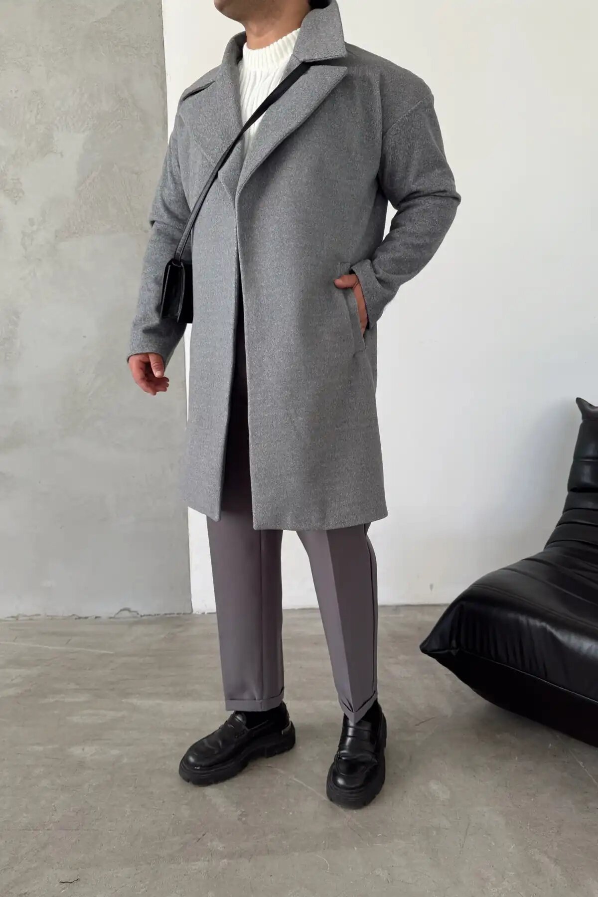 Gray Felt Coat