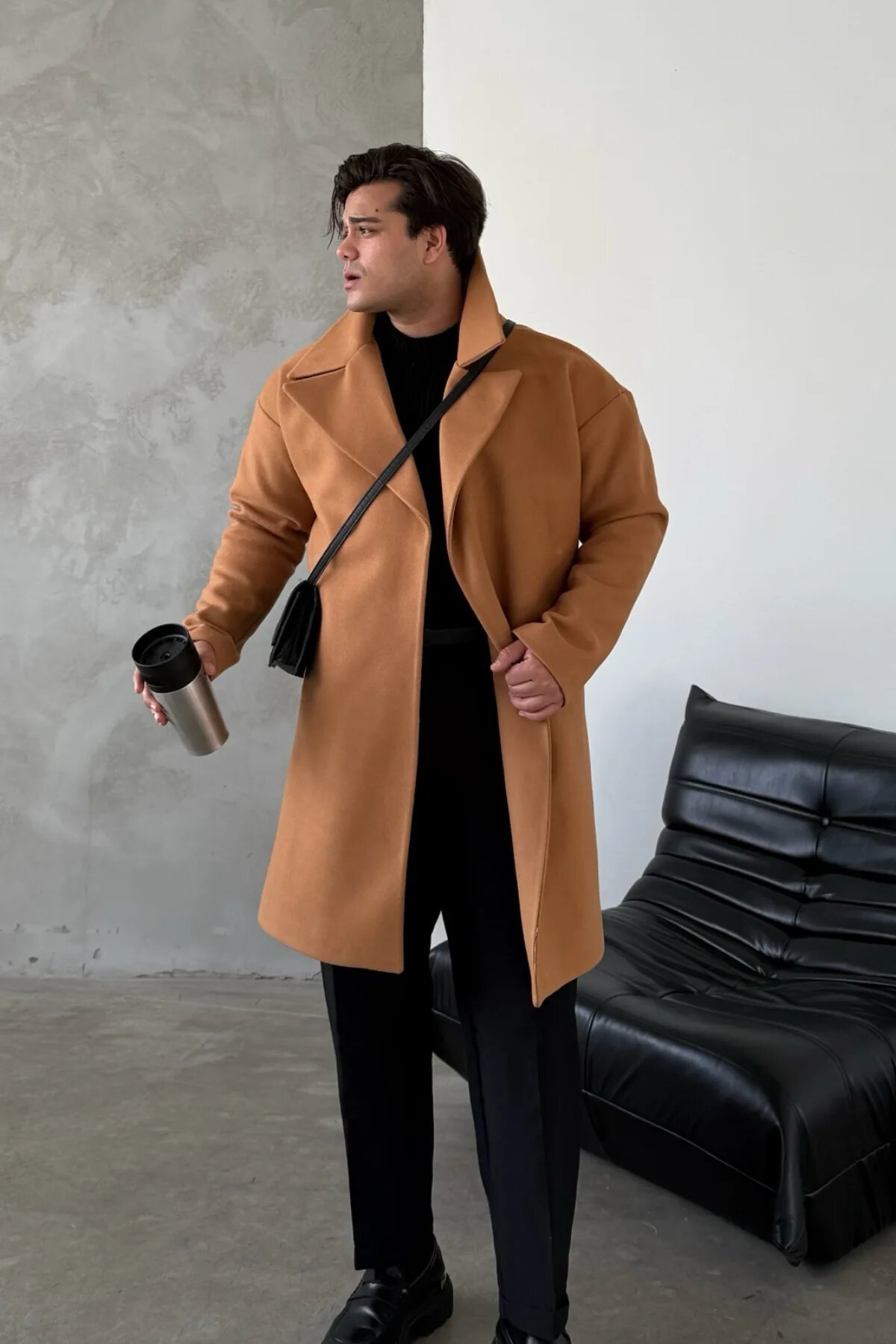 Tan Felt Coat