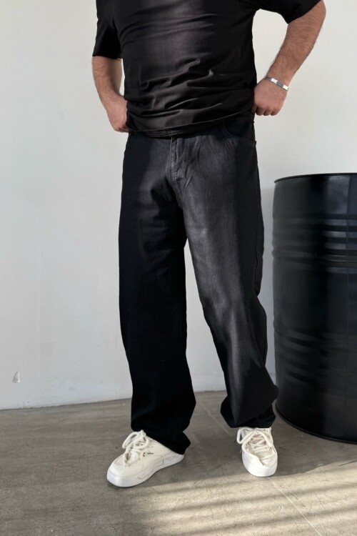 Baggy Kot Pantolon Siyah