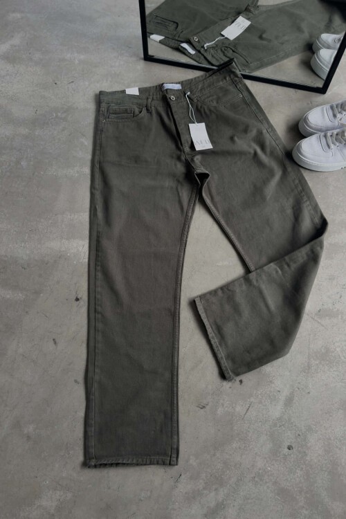 Yeşil Baggy Kot Pantolon