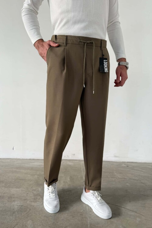 Yeşil Bel Lastikli Jogger Pantolon