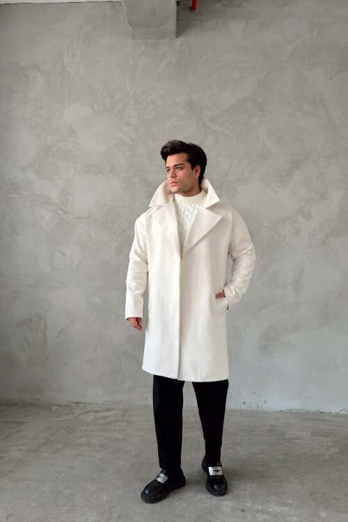 Ecru Felt Coat